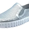 My Brooklyn Girl's Silver Leather Coney Island Sneaker Outlet