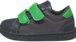 My Brooklyn The Original Boy's and Girl's Sneaker in Grey with Green Double Straps Sale