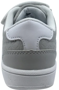 My Brooklyn The Original Boy's and Girl's Sneaker in Grey with White Double Straps Sale
