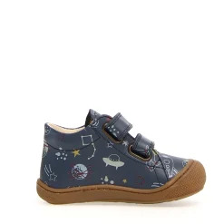 Naturino Boy's & Girl's Cocoon Vl Calf Natural Space Sneakers - Indigo Fashion