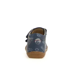 Naturino Boy's & Girl's Cocoon Vl Calf Natural Space Sneakers - Indigo Fashion