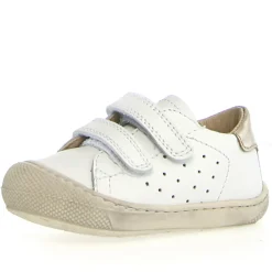 Naturino Boy's And Girl's Cocoon Low 3 Vl Casual Shoes - White / Platinum Hot