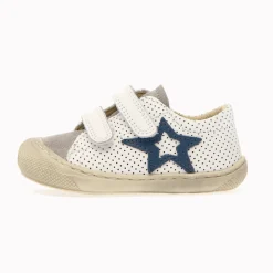 Naturino Boy's Kolde Low Vl Casual Shoes - White / Grey / Azure Best