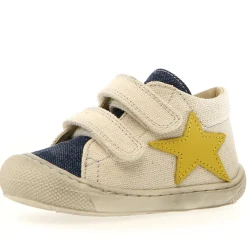 Naturino Boy's Kolde Vl Casual Shoes - Milk / Jeans / Yellow Discount