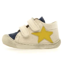 Naturino Boy's Kolde Vl Casual Shoes - Milk / Jeans / Yellow Discount