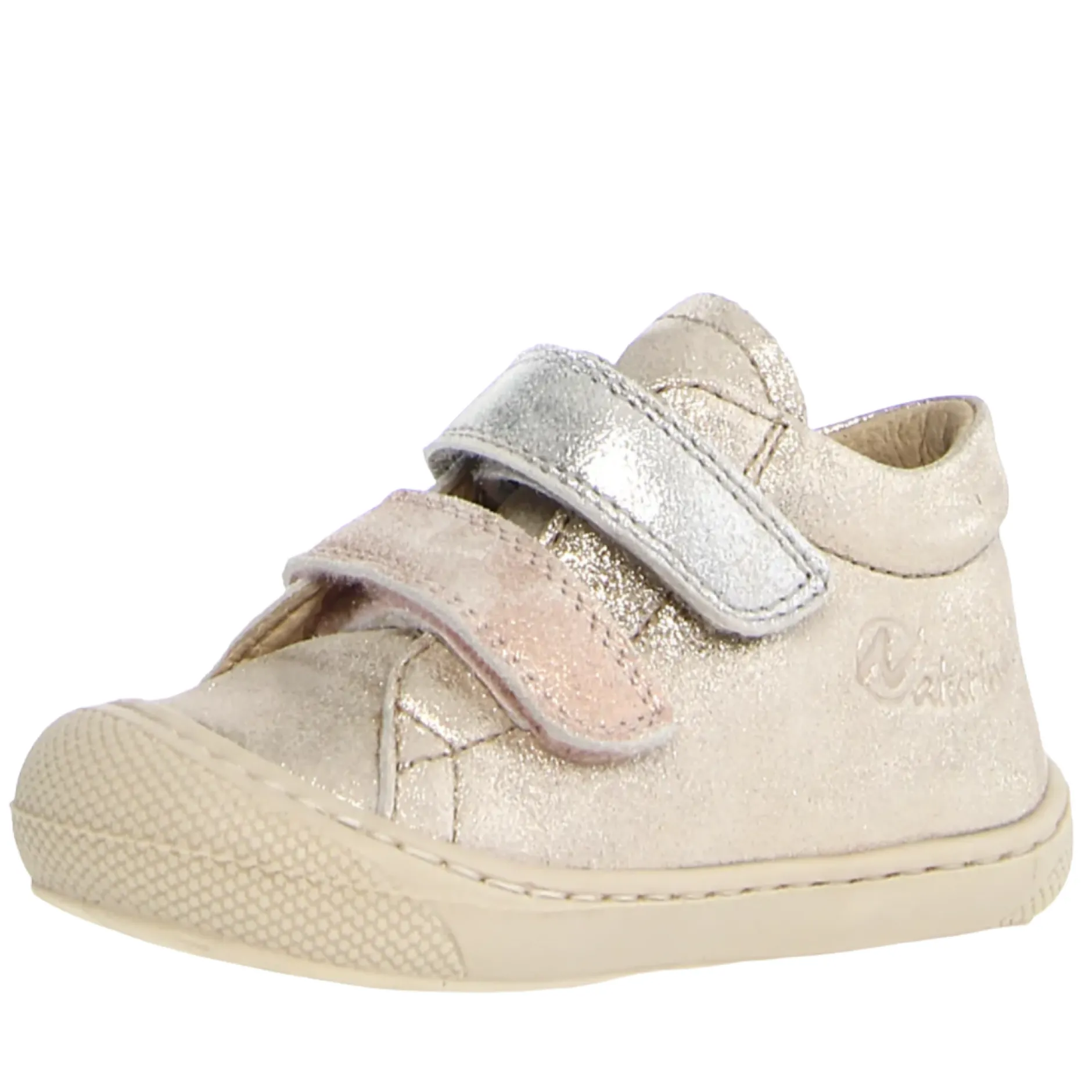 Naturino Corkel Vl Girl's Casual Shoes - Platinum/Cipria/Silver Clearance