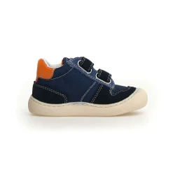 Naturino Finay Vl Boy's Casual Shoes - Navy/Azure/Orange Outlet