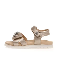 Naturino Galson Girl's Sandals - Metallic Pebbled Cipria Sale
