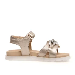 Naturino Galson Girl's Sandals - Metallic Pebbled Cipria Sale