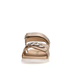 Naturino Galson Girl's Sandals - Metallic Pebbled Cipria Sale