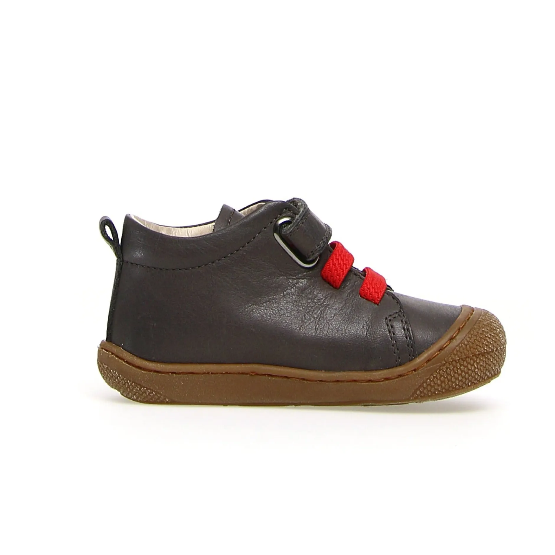 Naturino Girl's & Boy's Pichai Nappa Spazz. Sneakers - Anthracite/Red Sale