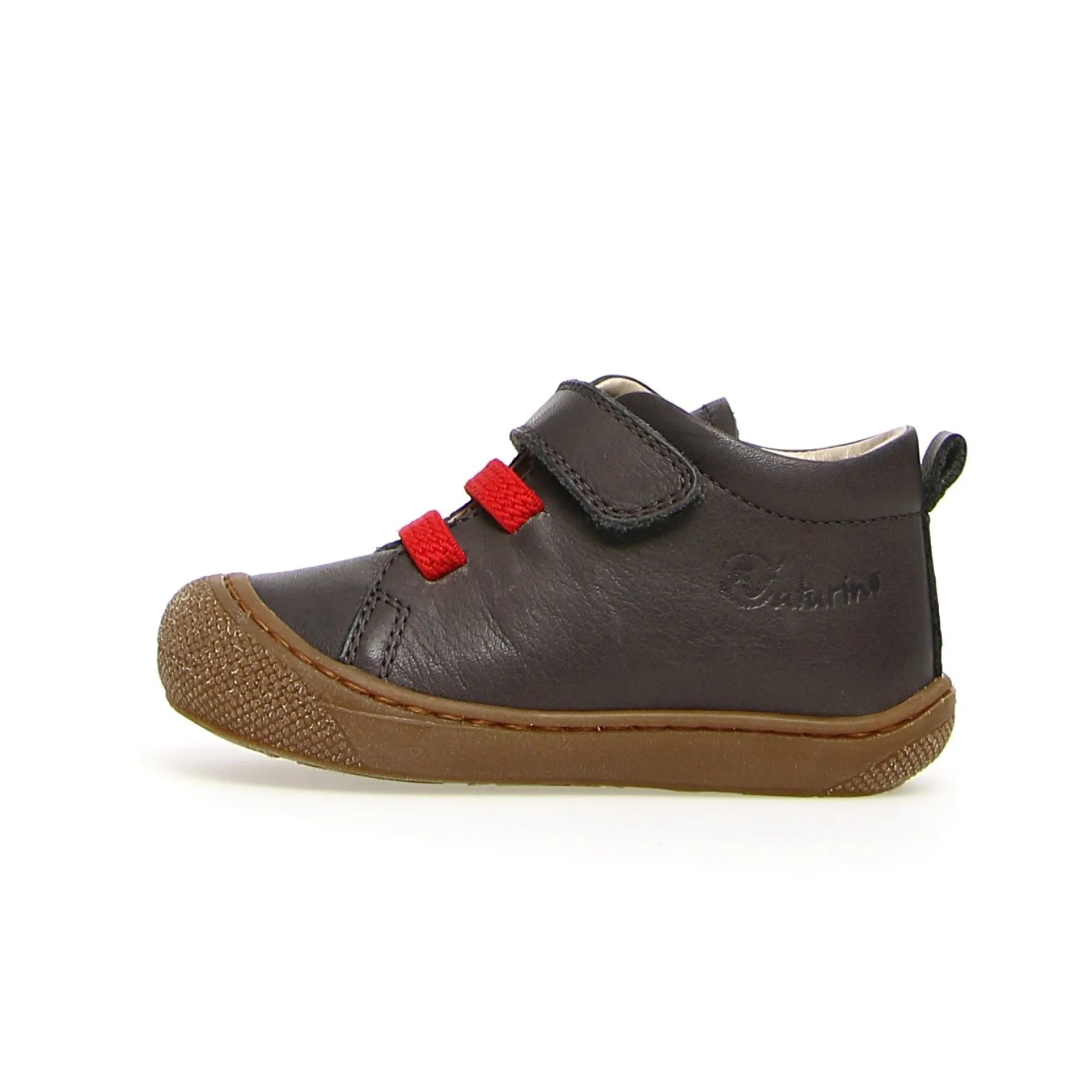 Naturino Girl's & Boy's Pichai Nappa Spazz. Sneakers - Anthracite/Red Sale
