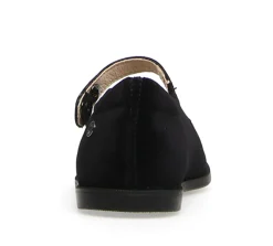Naturino Girl's Calen Velvet Flat Shoes - Black Clearance