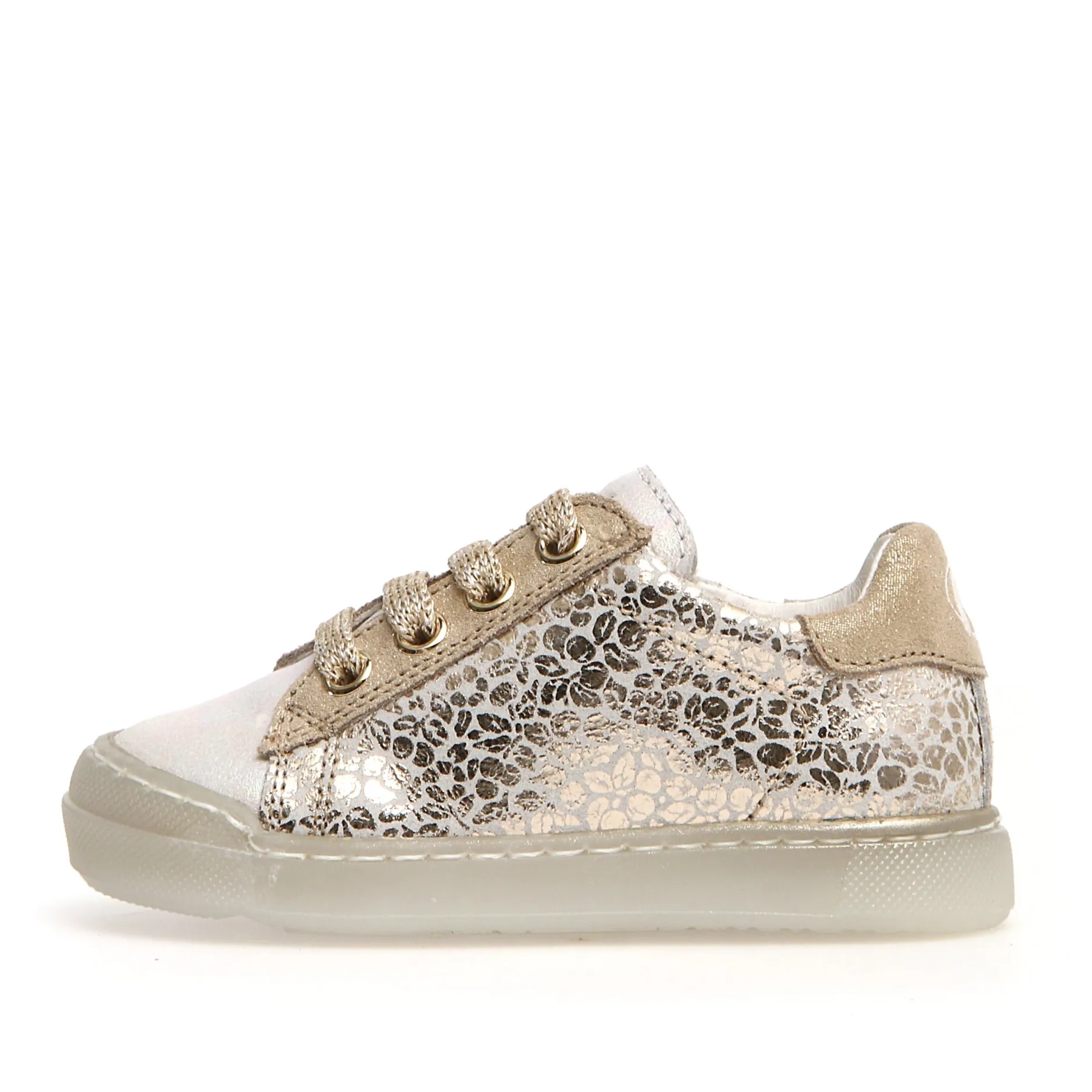 Naturino Girl's Eindhoven Sneakers, White-Platinum Best