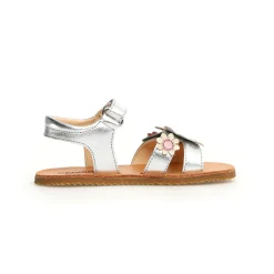 Naturino Girl's Footi Barefoot Sandals - Metallic Silver Hot