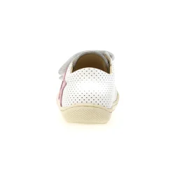 Naturino Girl's Kolde Low Vl Casual Shoes - White / Silver / Pink Clearance