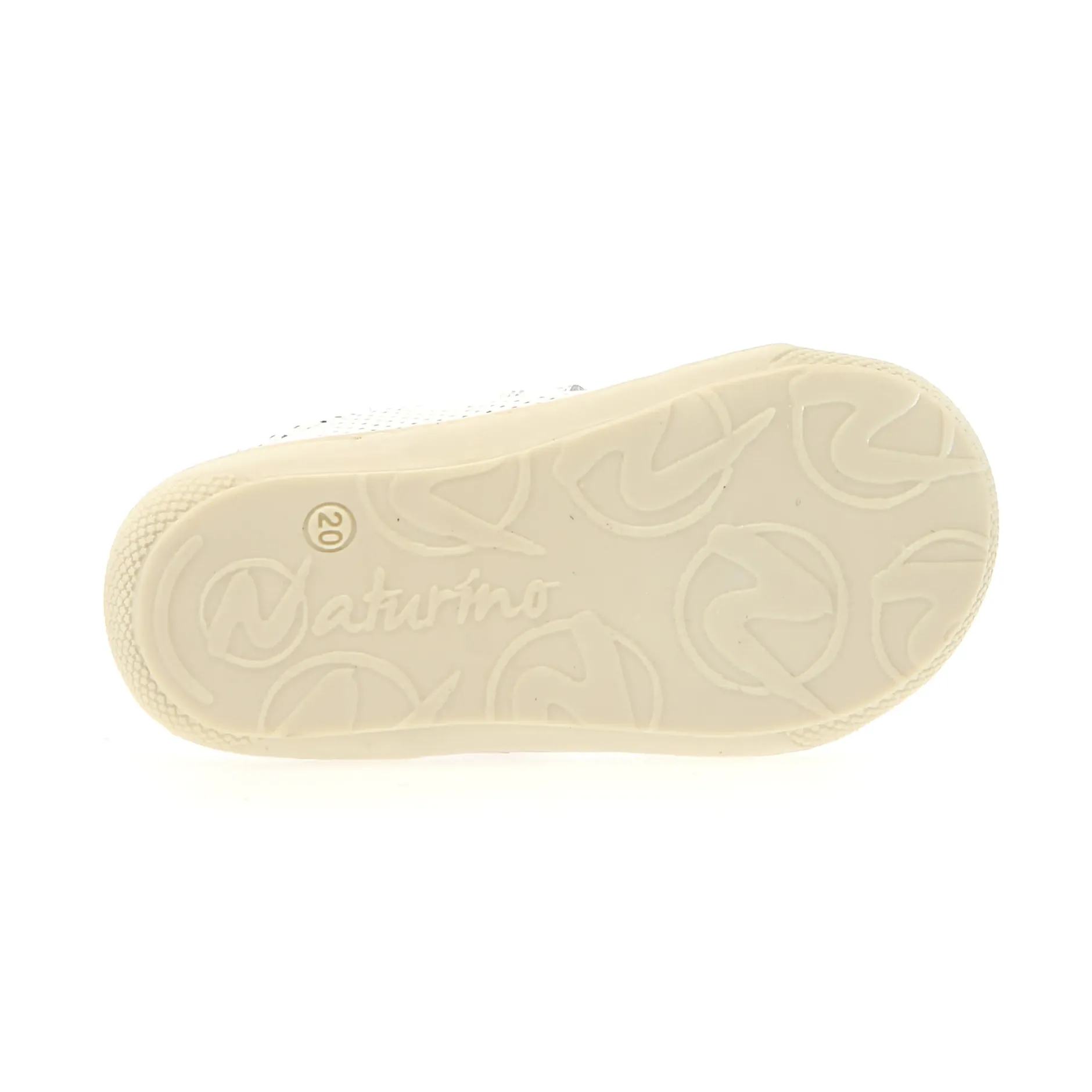 Naturino Girl's Kolde Low Vl Casual Shoes - White / Silver / Pink Clearance