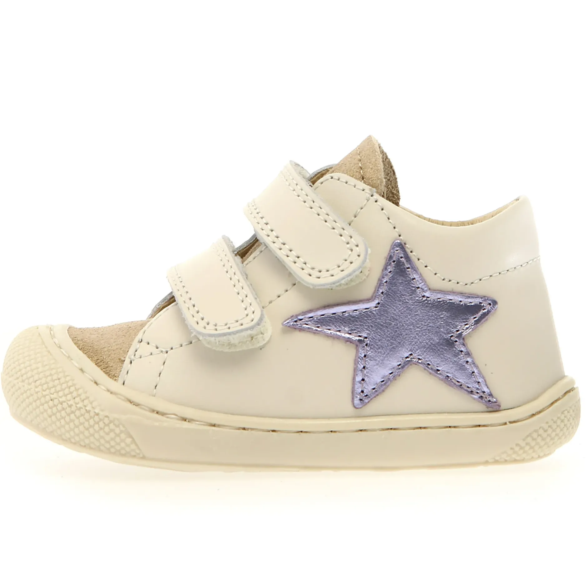 Naturino Girl's Kolde Vl Casual Shoes - Milk / Platinum / Lilac Hot