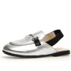 Naturino Girl's Mestre Sling Backs - Silver/Black Best