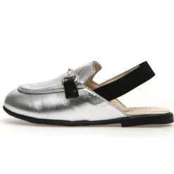 Naturino Girl's Mestre Sling Backs - Silver/Black Best