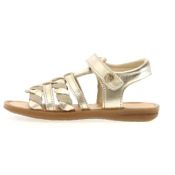 Naturino Girl's Nuttah Braids 2 Sandals - Metallic Platinum New