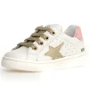 Naturino Girl's Pinn Zip Casual Shoes - Metallic White / Platinum / Pink Sale