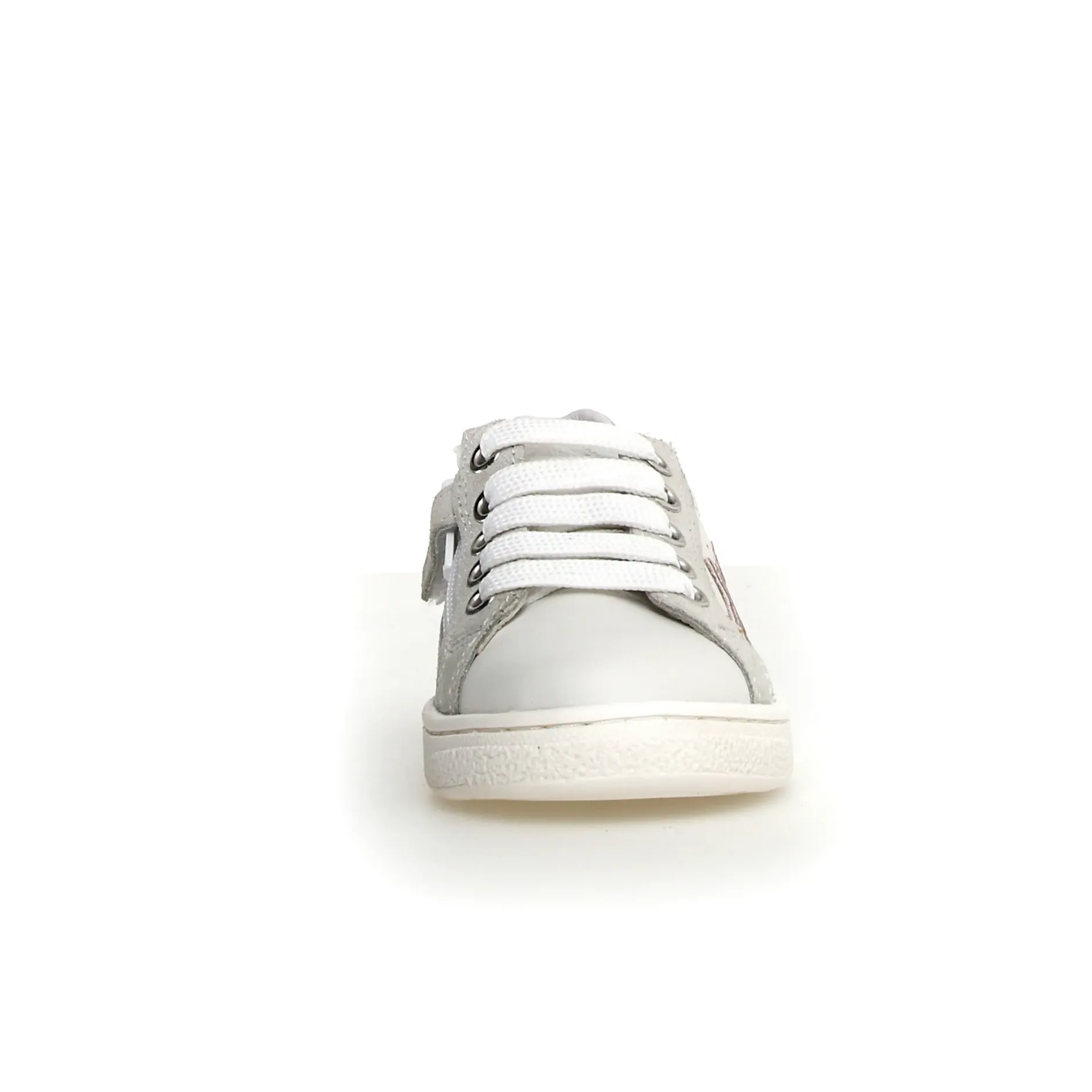 Naturino Girl's Pinn Zip Casual Shoes - White / Rose/ Capri Sale