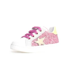 Naturino Girl's Pinn Zip Casual Shoes - White/Fuchsia/Paglia Best