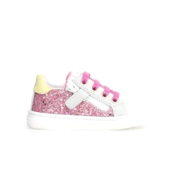 Naturino Girl's Pinn Zip Casual Shoes - White/Fuchsia/Paglia Best