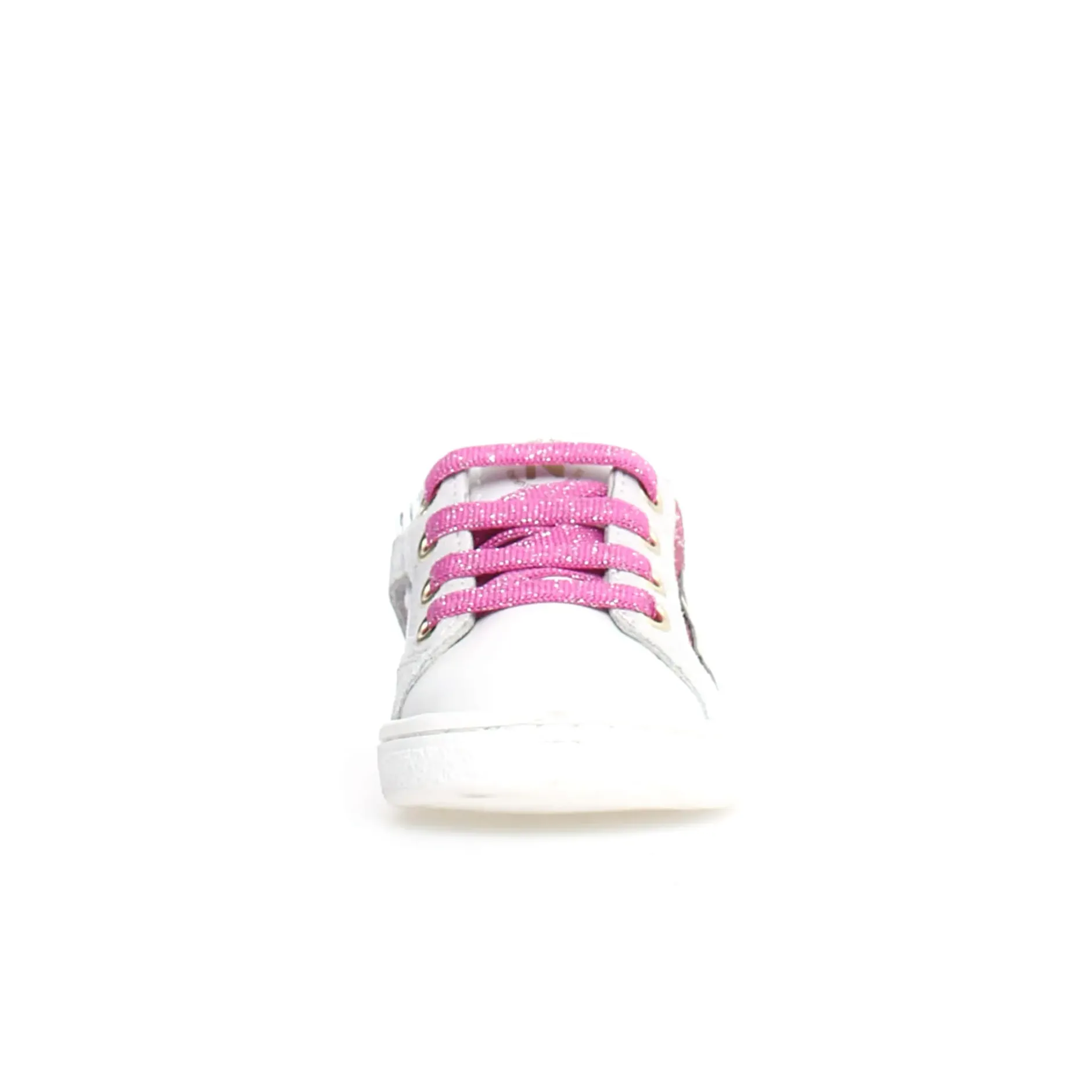 Naturino Girl's Pinn Zip Casual Shoes - White/Fuchsia/Paglia Best