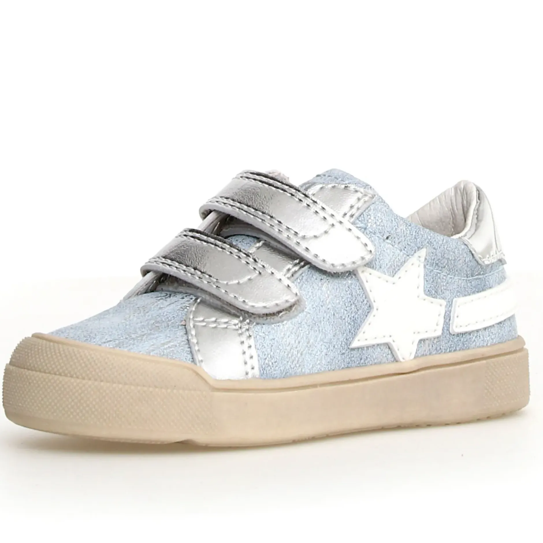 Naturino Girl's Singery Low Vl Casual Shoes - Metallic Dream / Silver New