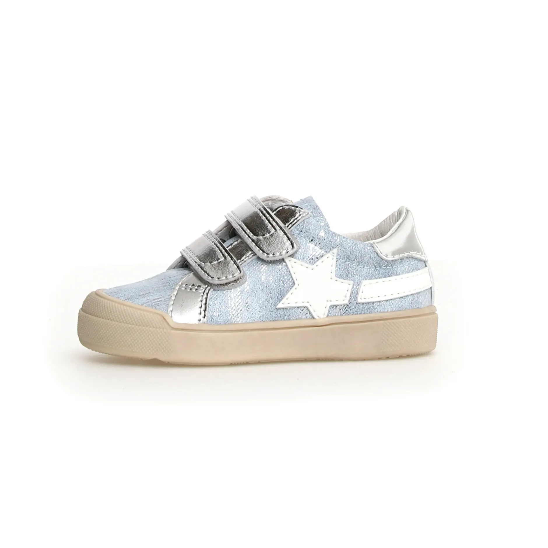Naturino Girl's Singery Low Vl Casual Shoes - Metallic Dream / Silver New
