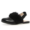 Naturino Girl's Toocuutie Faux Fur Slides - Black Sale