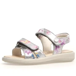 Naturino Houdan Girl's Sandals - Metallic Silver Dream Print Discount
