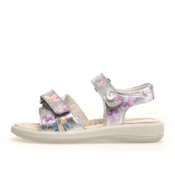 Naturino Houdan Girl's Sandals - Metallic Silver Dream Print Discount