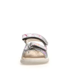 Naturino Houdan Girl's Sandals - Metallic Silver Dream Print Discount
