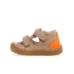 Naturino Irty's Boy's Barefoot Casual Shoes - Taupe/Orange Hot