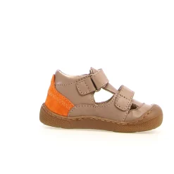 Naturino Irty's Boy's Barefoot Casual Shoes - Taupe/Orange Hot