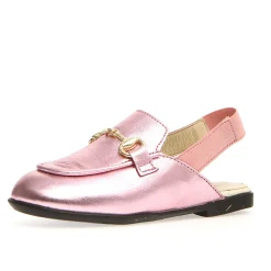 Naturino Mestre Girl's Dress Shoes - Metallic Pink/Elastic Pink New