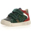 Naturino Nerys Vl Boy's and Girl's Casual Shoes - Anthracite/Green Bottle/New Granata Clearance