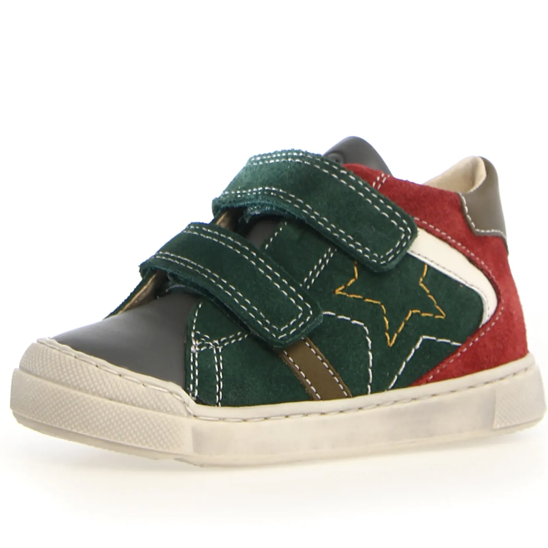 Naturino Nerys Vl Boy's and Girl's Casual Shoes - Anthracite/Green Bottle/New Granata Clearance