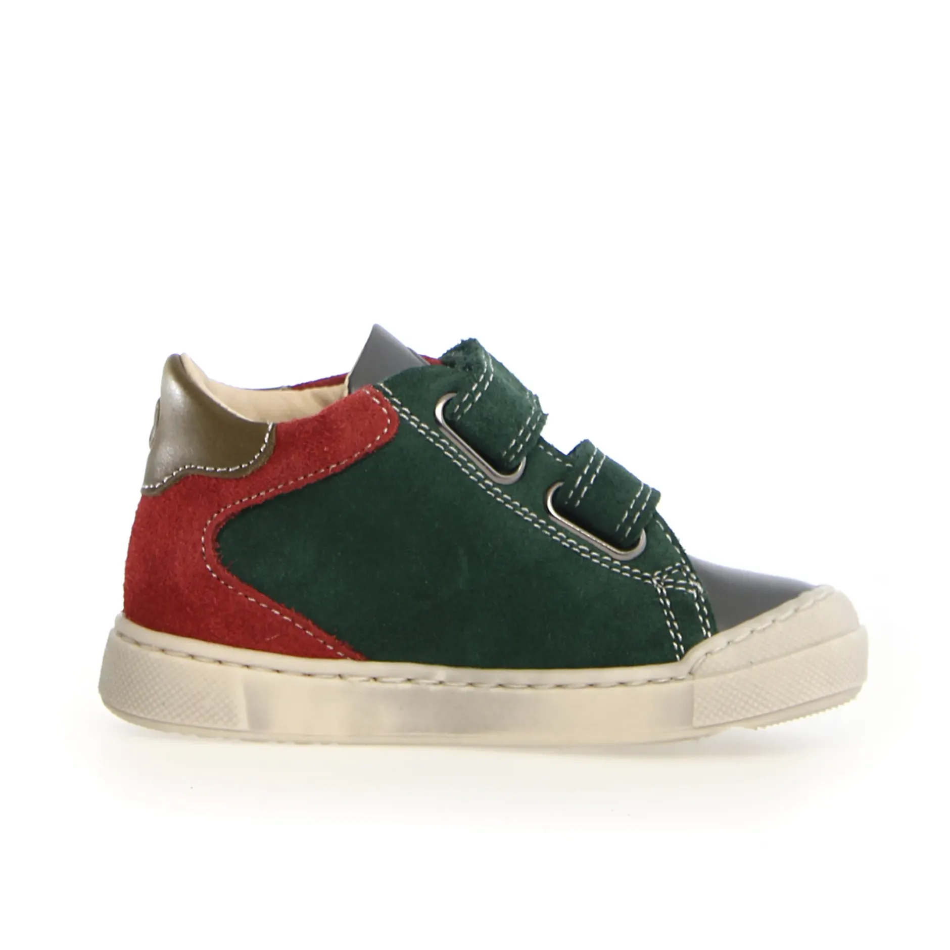 Naturino Nerys Vl Boy's and Girl's Casual Shoes - Anthracite/Green Bottle/New Granata Clearance