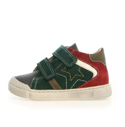 Naturino Nerys Vl Boy's and Girl's Casual Shoes - Anthracite/Green Bottle/New Granata Clearance
