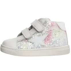 Naturino Pinn High Vl Girl's Casual Shoes - White/Multi New