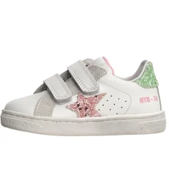 Naturino Pinn Vl Girl's Casual Shoes - White/Pink/Light Green New