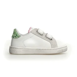 Naturino Pinn Vl Girl's Casual Shoes - White/Pink/Light Green New