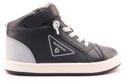 Old Soles Boy's 1000 Brigade High Top Casual Shoes - Navy / Dusty Blue / White Navy Sole Fashion
