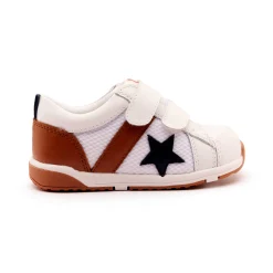 Old Soles Boy's 2111 Fresh Tracks Casual Shoes - Snow / Tan / Navy / White Gum Sole Fashion