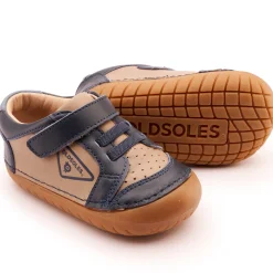 Old Soles Boy's & Girl's 4094 Badge Pave Casual Shoes - Taupe / Navy / Indigo Best