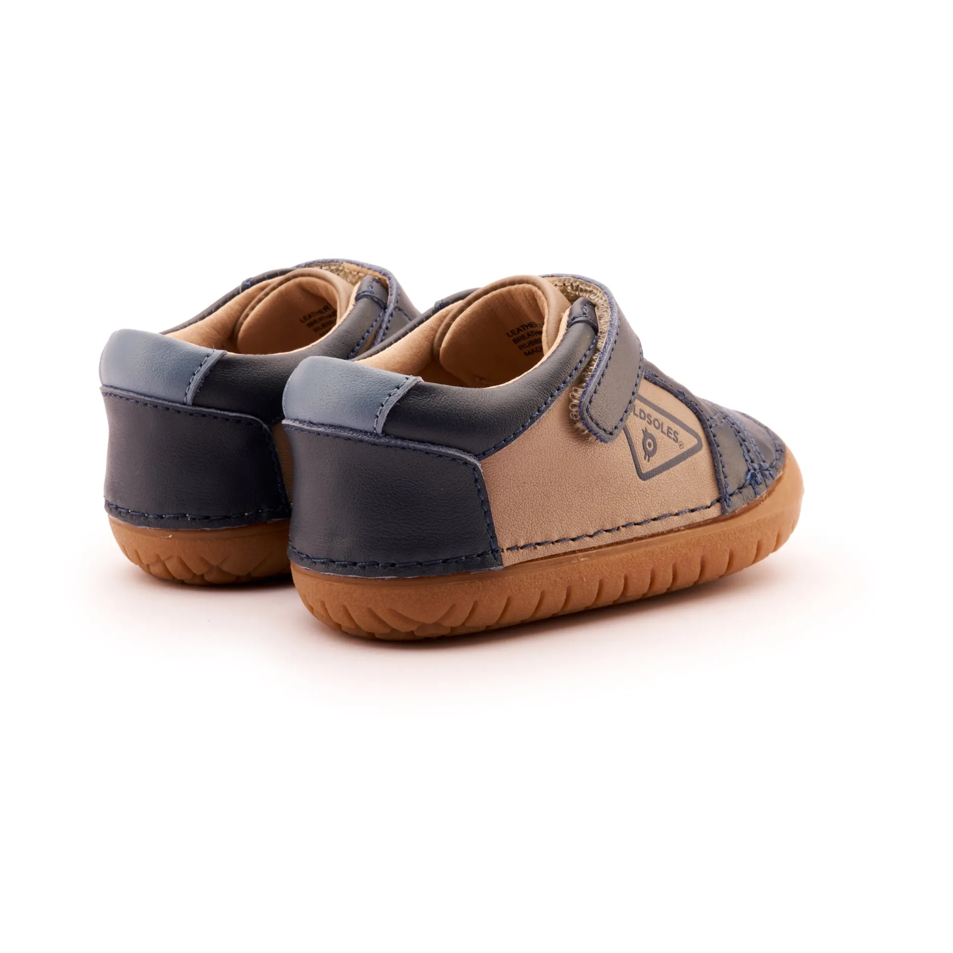 Old Soles Boy's & Girl's 4094 Badge Pave Casual Shoes - Taupe / Navy / Indigo Best